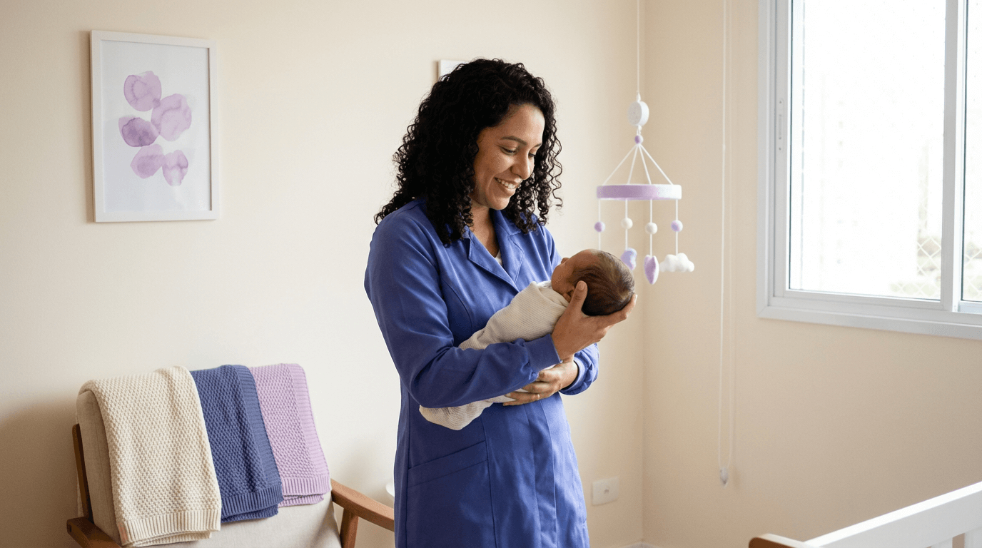 Babá para recém-nascido: o que muda na escolha e nos cuidados