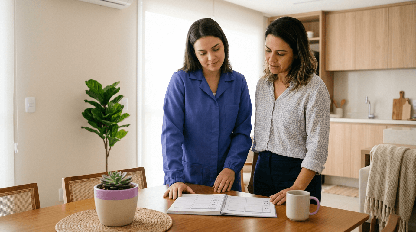 Como organizar rotina entre família e babá